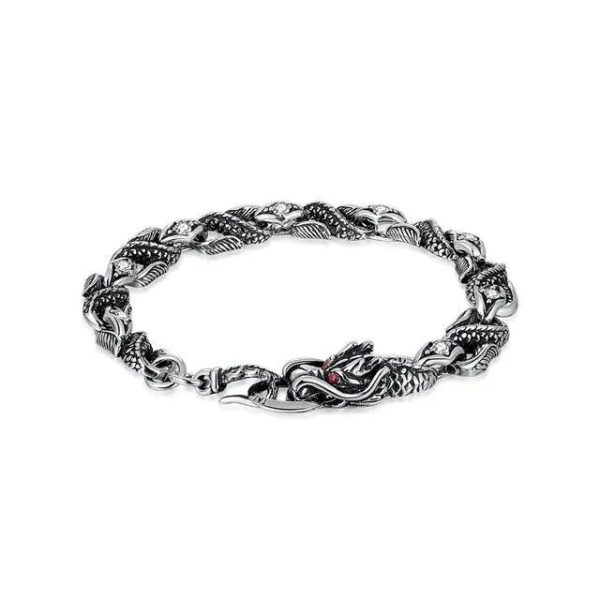 bracelet dragon légendaire argent