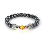 bracelet dragon pierre de lave