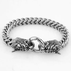 bracelet dragon simple en acier