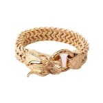 bracelet en acier dragon viking