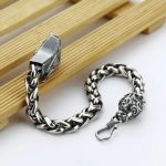 bracelet en argent avec dragon céleste