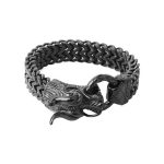 bracelet en cuir dragon viking