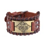 bracelet en cuir style viking