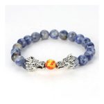 bracelet en pierre de lave dragon
