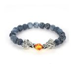 bracelet lava stone dragon