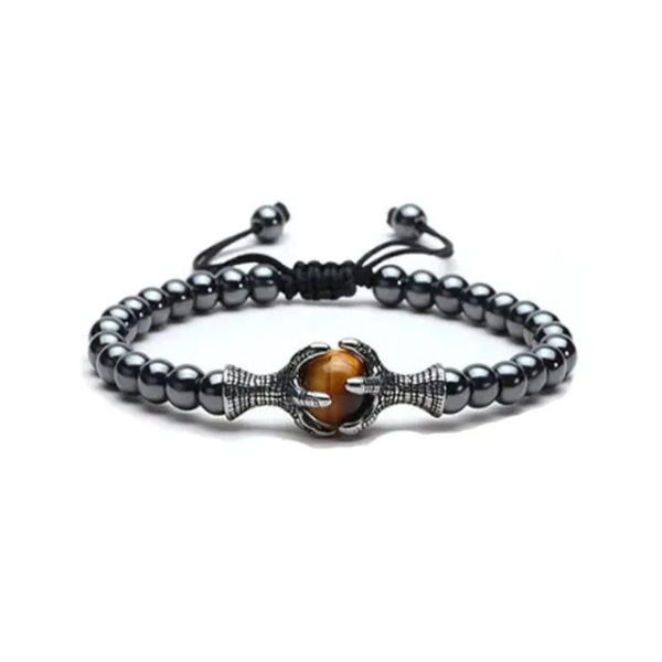 bracelet oeil de dragon perles