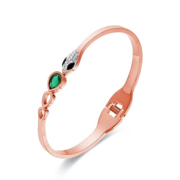 bracelet serpent or rose opulence