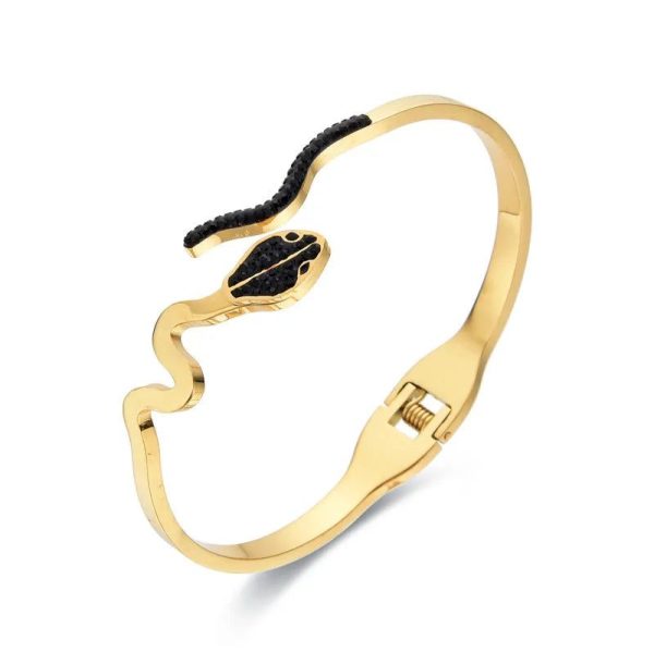 bracelet serpentine or jaune