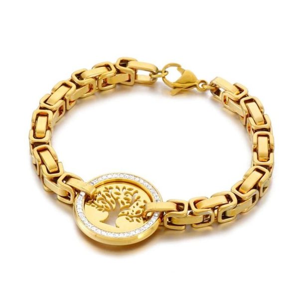 bracelet viking arbre de vie - poussière des runes