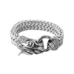 bracelet viking dragon massif