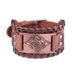 bracelet viking en cuir fait main