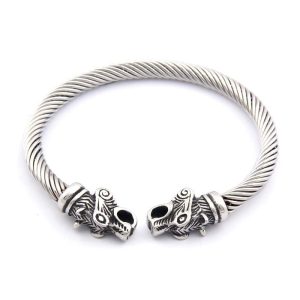 bracelet viking loup
