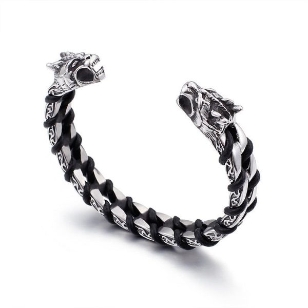 bracelet Viking loup Fenrir