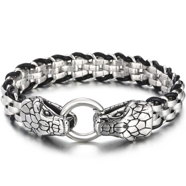 bracelet viking serpent de midgard