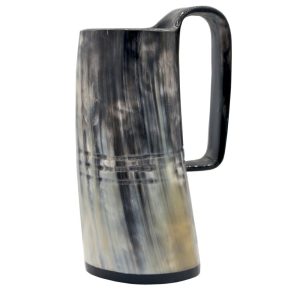 chope viking en corne de bœuf