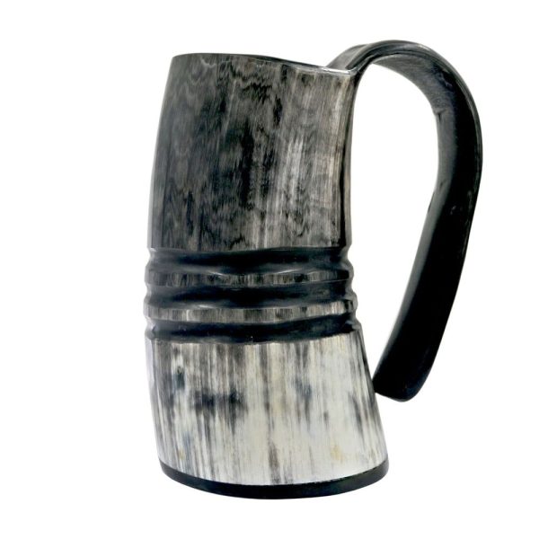 chope viking en corne de bœuf