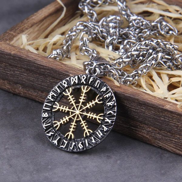 collier Aegishjalmur et Vegvisir