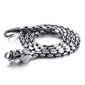 collier dragon en argent 925