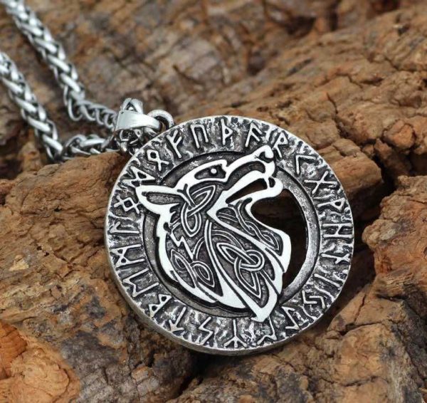 collier loup Fenrir runes