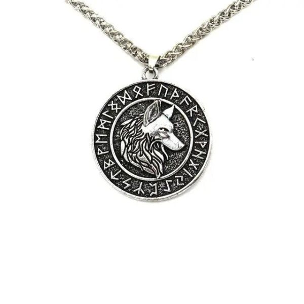 collier loup geri runes