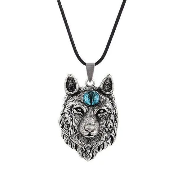 collier loup viking hati