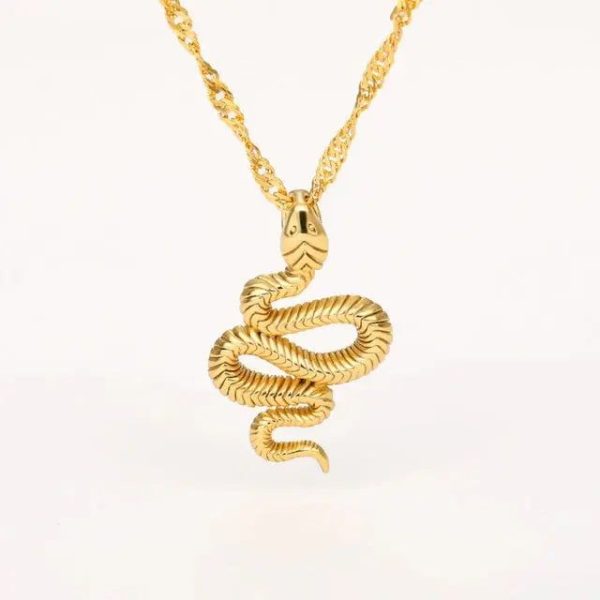collier serpent distingué