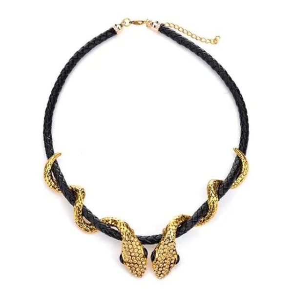 collier serpent suspendu