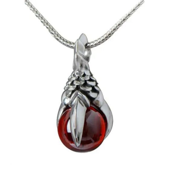 collier œuf de dragon argent