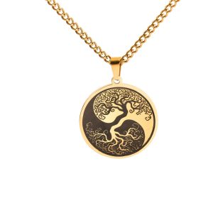 collier viking arbre de vie - clarté forestière
