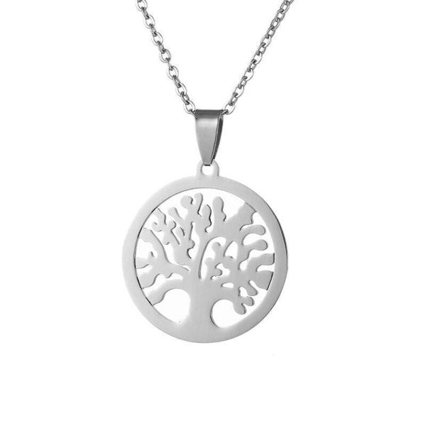 collier viking arbre de vie - feuille de renaissance
