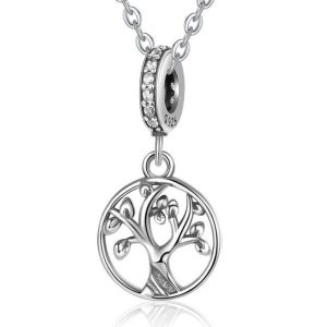 collier viking arbre de vie - feuilles du destin