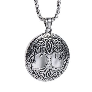 collier viking arbre de vie - profondeur de gaïa