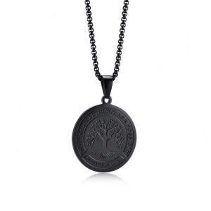 collier viking arbre de vie - racines éternelles
