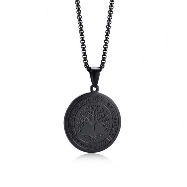collier viking arbre de vie - racines éternelles
