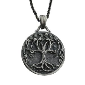 collier viking arbre de vie yggdrasil - essence divine
