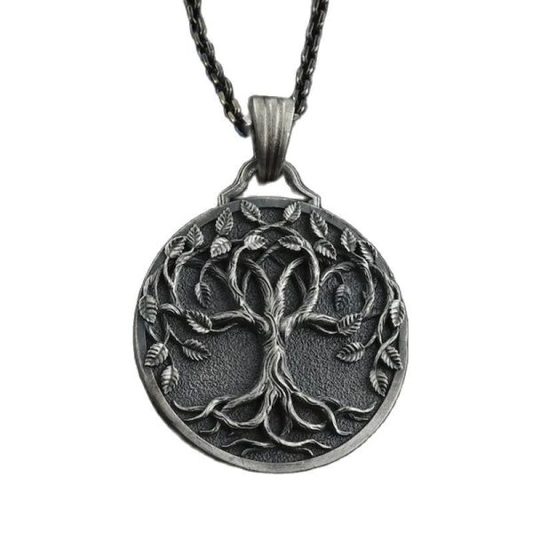 collier viking arbre de vie yggdrasil - essence divine