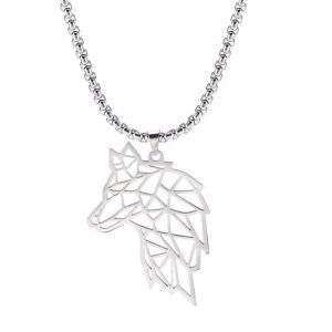 collier viking loup fenrir - gardien des runes