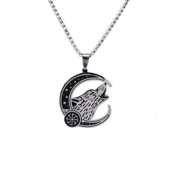collier viking loup hati