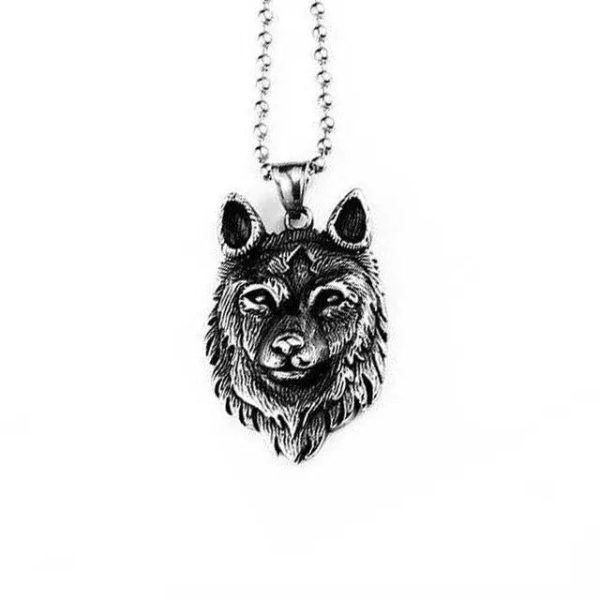 collier viking tête de geri