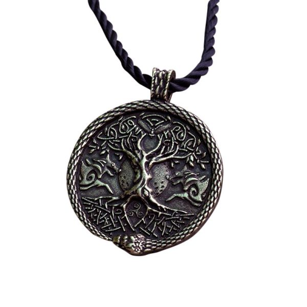 collier viking yggdrasil - arbre cosmique
