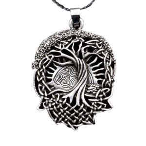 collier viking yggdrasil - arbre sacré