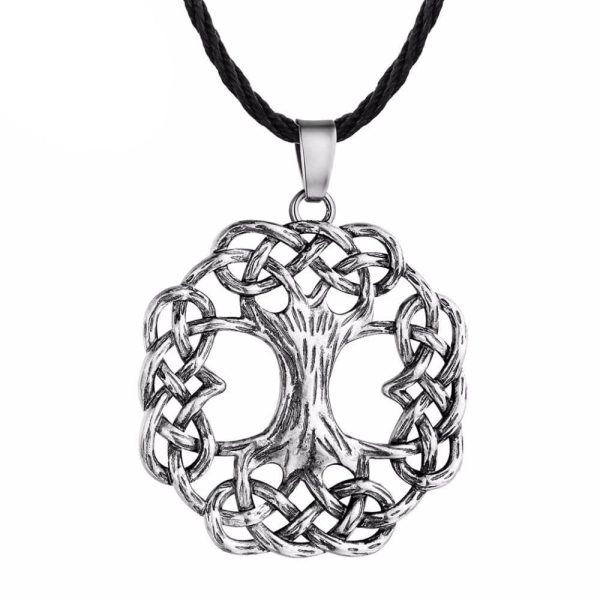 collier viking yggdrasil l'arbre de vie - source de vie