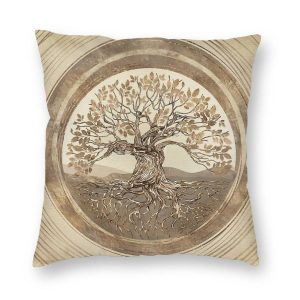 coussin viking arbre du Midgard