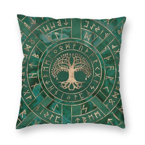 coussin viking arbre yggdrasil