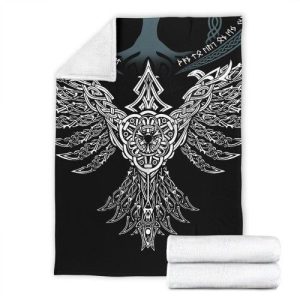 couverture viking corbeau noir