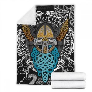 couvre lit viking odin