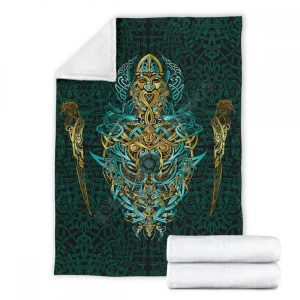 couvre lit viking roi ancien