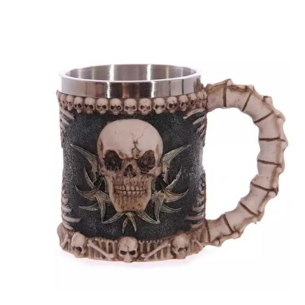mug viking tête de mort