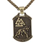 pendentif loup Fenrir Valknut
