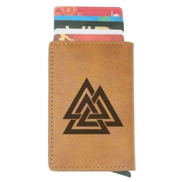 portefeuille Valknut en cuir
